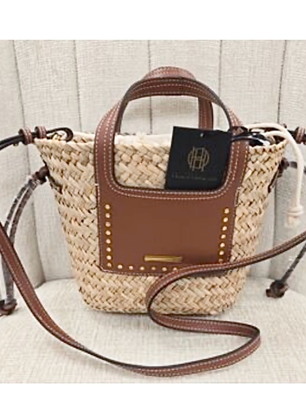 š- House of Harlow 1960- Woven Straw
Crossbody/Satchel Bag. NWT - Picture 9 of 9